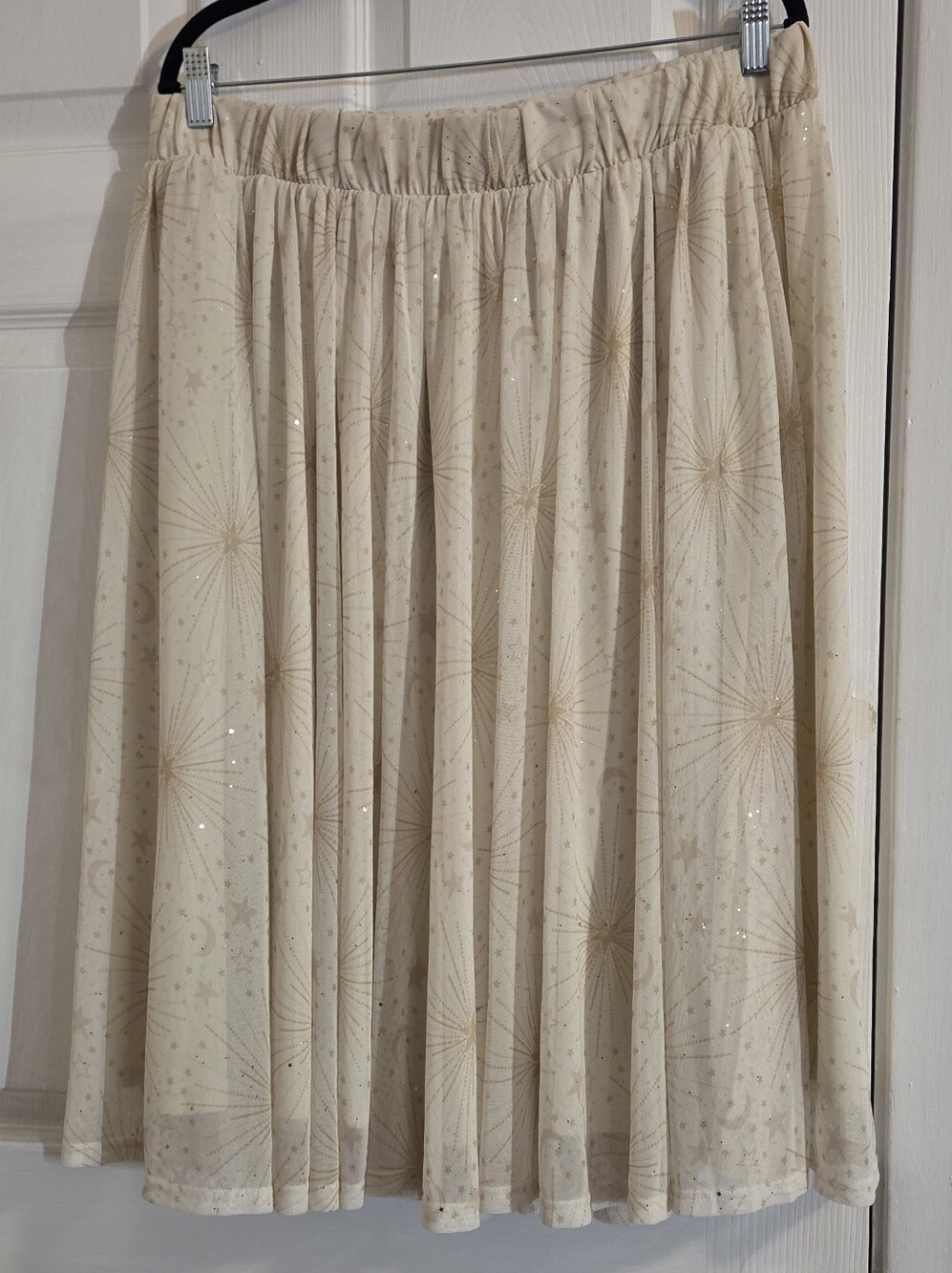 Torrid Mesh Midi Skirt - Bolt Burst Print
